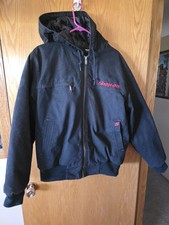 Snap-On Quilted Embroidered Heavy Utility Jacket Size L Very Good Condition