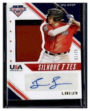 2020 Panini Stars & Stripes #USJ-LL Luke Leto Silhouettes Sign jerseys Prime /25
