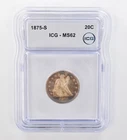 1875-S Seated Liberty Twenty Cents MS62 ICG Beautiful Tone *0872