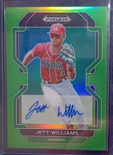 2022 Prizm Draft Picks Jett Williams Neon Green Autograph  Prizm /23