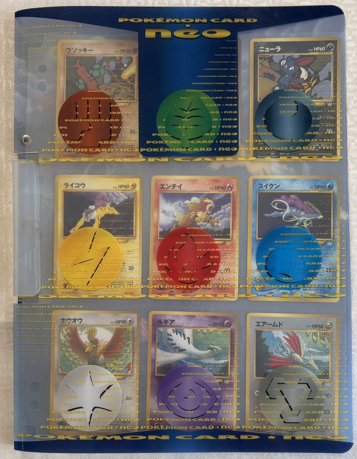 Pokemon Card Neo Premium File 3 folder 9 card Japanese