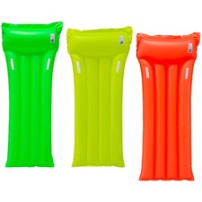 Materassino mare neon 4 tubi 188x89 vari colori con maniglie