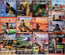 Blinker -Europas große Angelzeitschrift,Jahrgang 2021, 13 Magazine-Zeitschriften