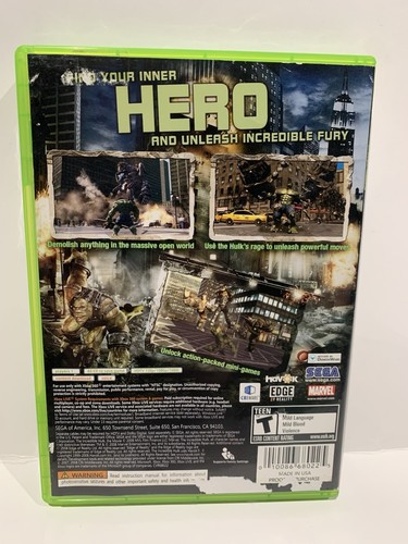 The Incredible Hulk (Microsoft Xbox 360, 2008) - Tested - Picture 2 of 8