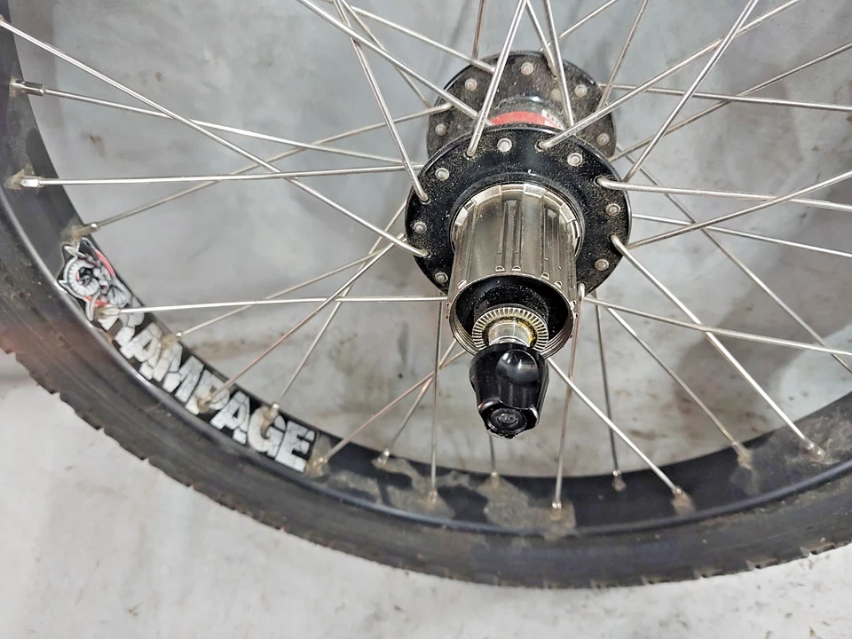 Novatech DO41SB 18" Bike Wheel Set 355ISO 135/100 QR Disc Freewheel USA Shipper! - Image 3 of 4