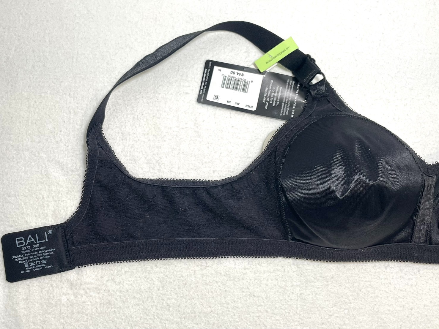 NWT Bali Women's 34B Double Support Spa Closure Comfort-U Wireless Bra DF3372
