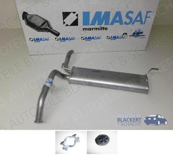 Imasaf Esd Auspuff Endtopf+Anbauteile FüR Citroen / Peugeot / Toyota C1+107+Aygo-image