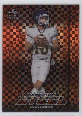 2023 Leaf Trinity Mega Box Vanadium Orange Checkerboard 5/6 JuJu Lewis 1a7j
