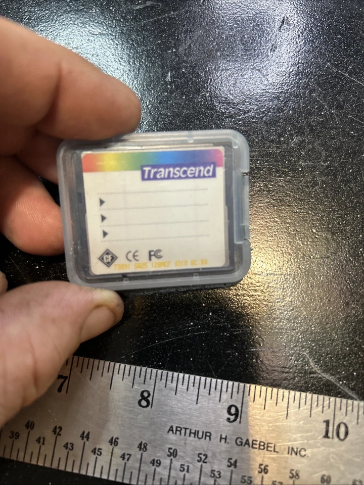 1 Transcend CompactFlash 128mb 80X CF Memory Card for Camera with case - Image 2 of 2