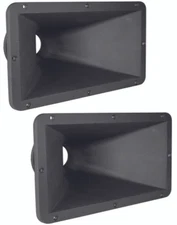 2x Eminence H2EA 2" Cast Aluminum Heavy-Duty Horn Flare Exponential 60°x 40°