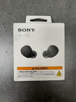Open Box Sony WF-C510 Truly Wireless Bluetooth Earbuds Black With Extra Ear Tips