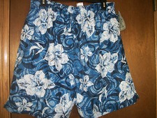 Hawaiian Authentics Blue swim shorts Swim Swimming Trunks XL NWT