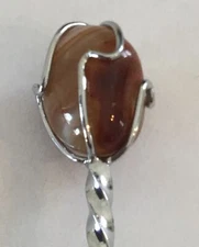 Brasil Agate Brazil Vintage Souvenir Spoon Collectible