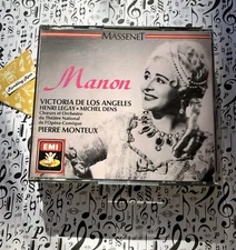Massent Manon Victoria De Los Angels ~ Original 3 Discs Libretto EMI Boxset