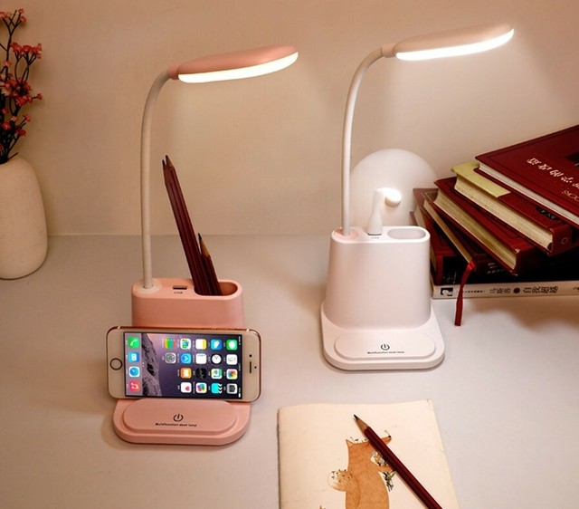 Pottery Barn White Desk Lamp Study Table Reading Light For Kids