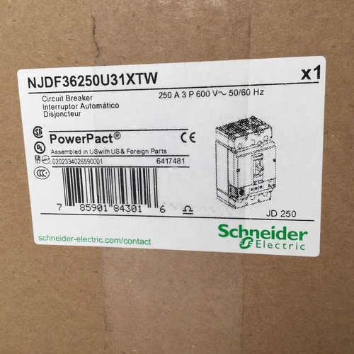 Schneider Electric NJDF36250U31XTW Circuit breaker PowerPact New NFP Sealed - Bild 2 von 3