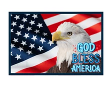 God Bless America Refrigerator Magnet
