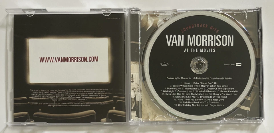 Van Morrison : At the Movies - Soundtrack Hits Cd Album Rock Near Mint Condition - Image 3 of 4