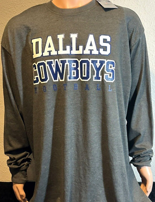 Dallas Cowboys Mens / Long Sleeve Screen Print Big & Tall Tee Shirt / Reg $55
