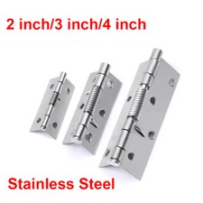 Hinge Hardware 2"/3"/4"Silver Self Closing 201 Stainless Steel Spring Door Hinge