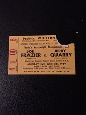 Ticket Boxing : Mistrzostwa Świata Waga ciężka : Joe Frazier - Jerry Quarry ; 23.06.1969