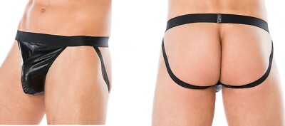 ANDALEA WETLOOK JOCKSTRAP slip schwarz string jock strap  clubwear pofrei