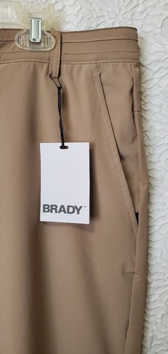 Brady Herren Performance Golf strukturierte Stretchbeige Hose Größe 36 x34 neu mit Etikett - Bild 14 von 15