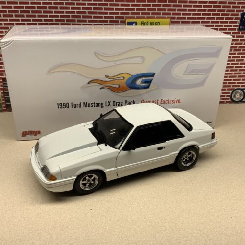 1/18 ACME / GMP 1990 Ford Mustang GUYCAST 5.0 LX SC Drag Pack White 18970 CUSTOM - Picture 1 of 13