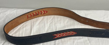 Saddle leather woven made in USA belt 36 nice