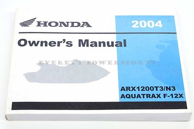 太*一様 Honda Racing RTL260F オーナーズマニュアル 201 New Owners Manual 2004 AQUATRAX ARX1200 T3 N3 F12X OEM Honda Book