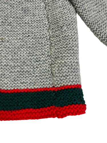 1965 Vintage Trachten German Austrian Knit Sweater 5/6 Octoberfest Open Front - Picture 7 of 11