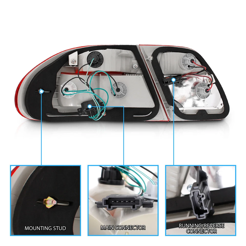 Luces traseras AMG 1996-2002 para Mercedes-Benz W210 clase E E300/E320/E430/E55 Foto 3 de 4