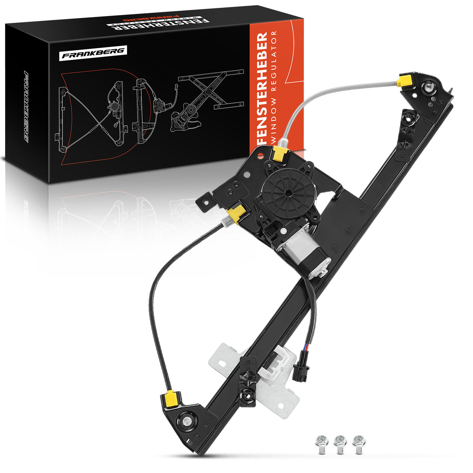 FRANKBERG Power Electric Window Regulator with Motor for Dacia Logan Front Left