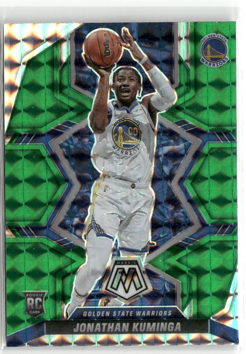 2021-22 Panini Mosaic #205 Jonathan Kuminga Green