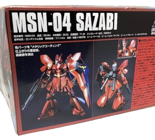 MSN-04 SAZABI Metallic Coating Ver HGUC Char Aznable Figurine 1