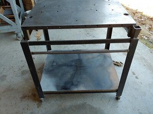 Rolling shop Cart with Welding Table Top