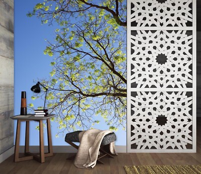 3D Green Branches K10303 Wallpaper Mural Self-adhesive Removable Sticker Panda
