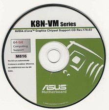 ASUS K8N-VM Motherboard Drivers Installation Disk M816