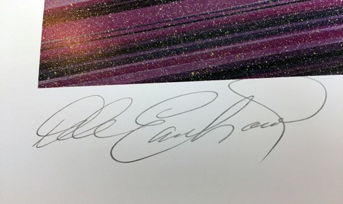 DALE EARNHARDT SR Signed Autographed 16.5x31 Sam Bass Lithograph, Poster, JSA - Picture 3 of 6