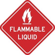 6 6 Flammable Liquid Sticker Hazard Warning Decal Window Stickers Wall Decals