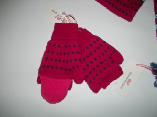 VINEYARD VINES Cashmere Blend FAIRISLE Knit GIRLS 2 Pc Winter GLOVES & SCARF SET - Picture 4 of 4