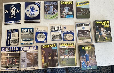 Chelsea Football club Match Day programs 1965 to 1986 (150+) | eBay
