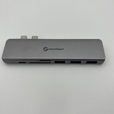 UtechSmart USB C Hub, 6-in-1 USB Type  C Hub H1