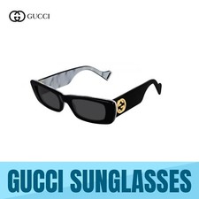 GUCCI GG0516S 001 BLACK-GREY LENS WOMEN'S SUNGLASSES 52MM AUTHENTIC NEW