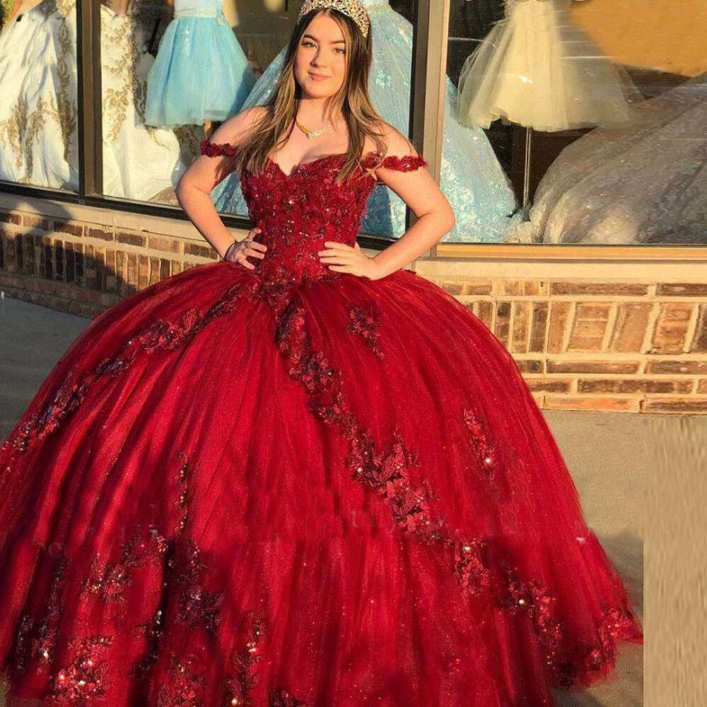 Encaje Quinceañera Vestidos Vestido Baile Dulces 16 Años Princesa Vestidos | eBay