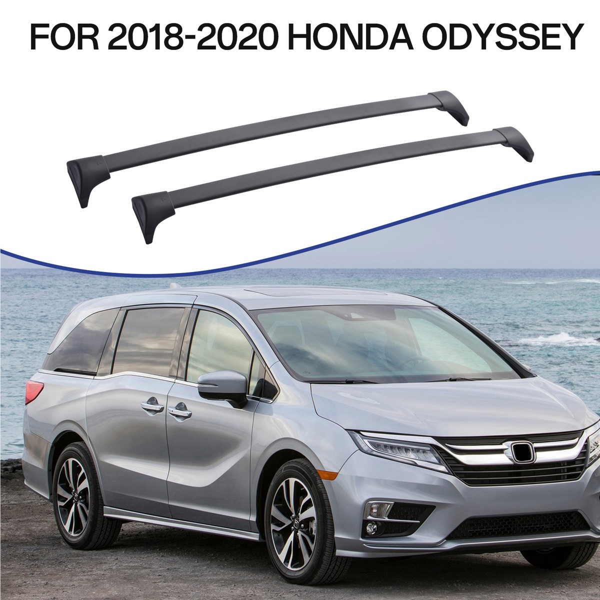 For 2018-2020Honda O-dyssey Top Roof Rack CrossBars Aluminum - Main Image