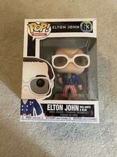 Funko Pop Rocks Elton John #63 Red White and Blue Vinyl Figure