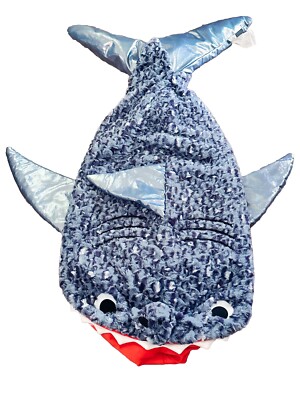 Isaac Mizrahi Youth Faux Fur Shark Fleece Blanket Snuggle Tail Unisex