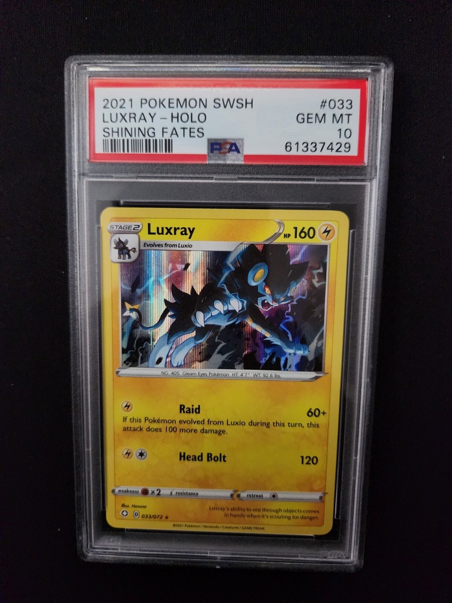 shiny luxray pokemon card 2021 Pokemon SWSH Luxray - HOLO Shining Fates #033 PSA 10 GEM MT