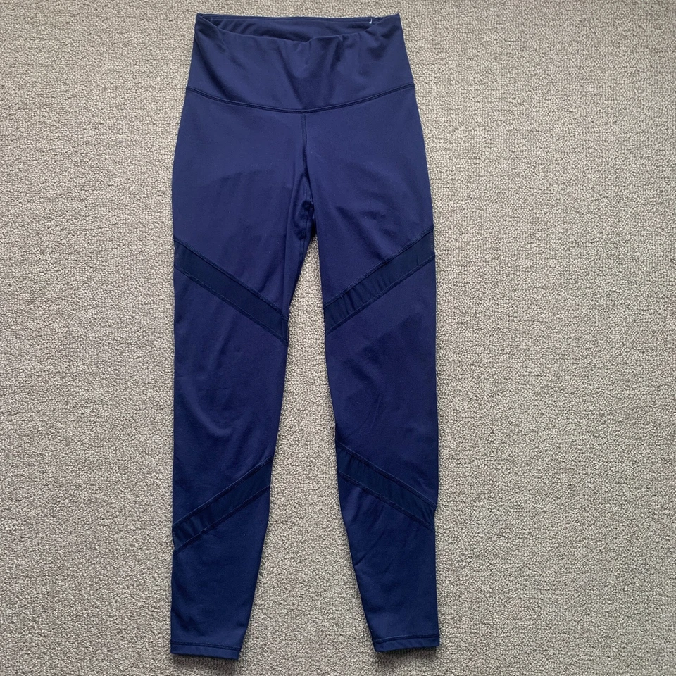 Pantalones de entrenamiento Old Navy Active Legging para mujer M Go Dry púrpura deportivo *defecto Foto 2 de 4